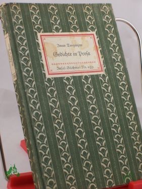 Product image of the product “Gedichte in Prosa / Iwan Turgenjew. Übertr. von Theodor Commichau ”
