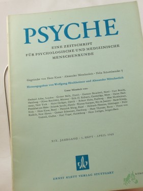 Artikelbild des Artikels “XIX/1, 1965, Über Schlagephantasien und ihr Erscheinen in der Übertragung “