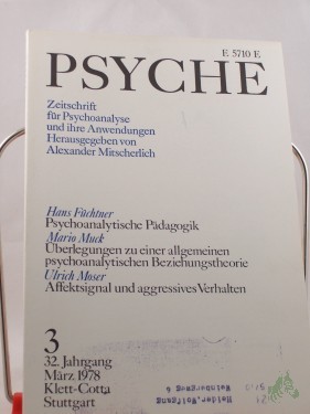 Artikelbild des Artikels “3/32, 1978, Psychoanalytische Überlegungen zur Struktur menschlicher Beziehungen “