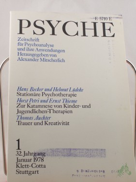 Artikelbild des Artikels “1/32, 1978, Horst Petri und Ernst Thieme Katamnese zur analytischen Psychotherapie im Kindes- und Jugendalter “