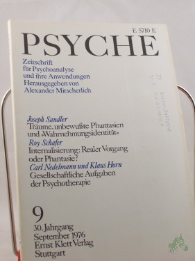 Artikelbild des Artikels “9/30, 1976, Roy Schafer Internalisierung: Realer Vorgang oder Phantasie? “
