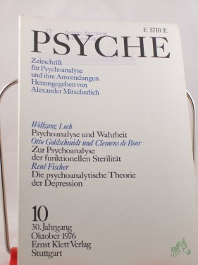 Artikelbild des Artikels “10/30, 1976, René Fischer Die klassische und ichpsychologische Theorie der Depression “