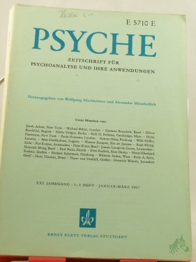 Artikelbild des Artikels “XXI/1-3, 1967, Jacques Berna ( Ich-Psychologische Deutungstechnik und. Kinderanalyse “