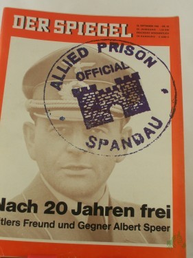 Artikelbild des Artikels “40/1966, Nach 20 Jahren frei, Hitlers Freund und Gegner Albert Speer “