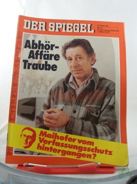 Artikelbild des Artikels “11/1977, Abhöraffäre Traube “