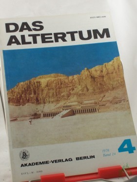 Artikelbild des Artikels “Das Altertum, Band 24, Heft 4, 1978 “