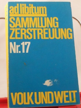 Artikelbild des Artikels “Sammlung Zerstreung Nr. 17 “