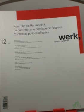 Artikelbild des Artikels “12/2001, Stadtlandschaft als Ästhetik “