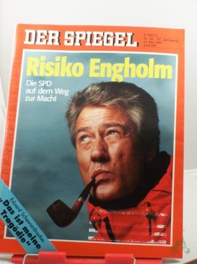 Artikelbild des Artikels “22/1991, 27. Mai, Risiko Engholm “