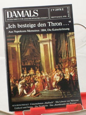 Artikelbild des Artikels “8/1978, Ich besteige den Thron “