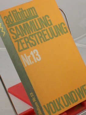 Artikelbild des Artikels “ad libitum - Sammlung Zerstreuung Nr. 13 “