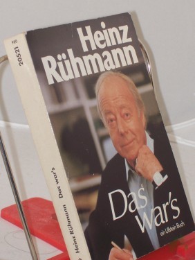 Product image of the product “Das war's : Erinnerungen / Heinz Rühmann ”