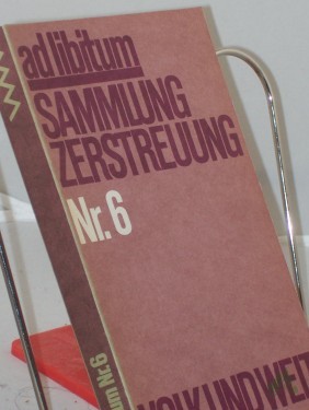 Artikelbild des Artikels “ad libitum Nr. 6. Sammlung Zerstreuung “