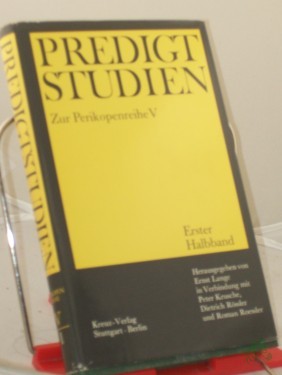 Product image of the product “Predigtstudien für das Kirchenjahr 1970/1971.- Perikopenreihe 5 - Erster Halbband. ”