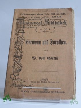 Artikelbild des Artikels “Hermann und Dorothea : In 9 Gesängen / Goethe “