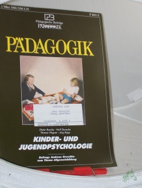 Artikelbild des Artikels “3/1988, Kinder- und Jugendpsychologie “