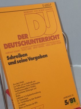 Artikelbild des Artikels “5/1981, Schreiben und seine Vorgaben “
