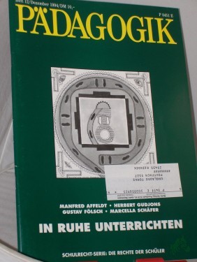 Artikelbild des Artikels “12/1994, In Ruhe unterrichten “