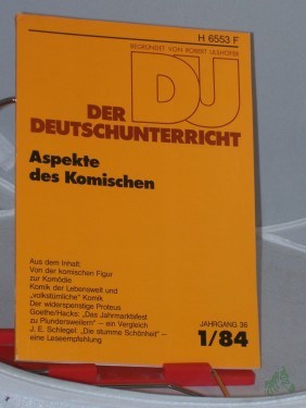 Artikelbild des Artikels “1/1984, Aspekte des Kosmischen “