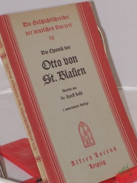 Artikelbild des Artikels “Die Chronik / Otto von St. Blasien. Übers. v. Horst Kohl “