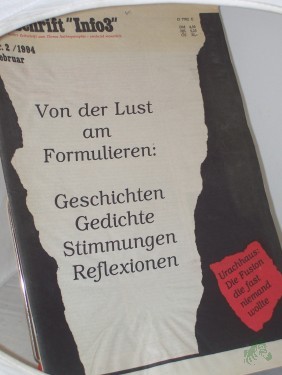 Artikelbild des Artikels “2/1994, Von der Lust am Formulieren “