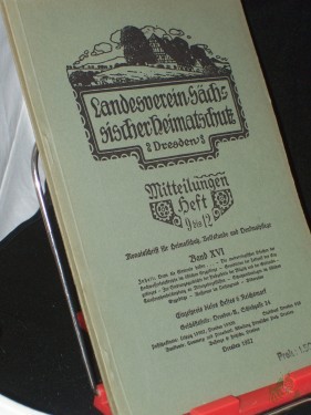 Artikelbild des Artikels “Mitteilungen Heft 9-12; 1927 “