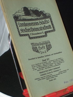 Artikelbild des Artikels “Mitteilungen Heft 3-4; 1926 “