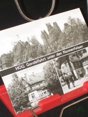 Artikelbild des Artikels “Kurort JONSDORF, Kreis Zittau, HOG Gondelfahrt unter den Nonnenfelsen, Foto: Mattuscheck Görlitz “
