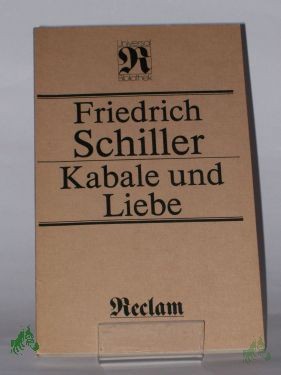 Artikelbild des Artikels “Kabale und Liebe : e. bürgerl. Trauerspiel / Friedrich Schiller “