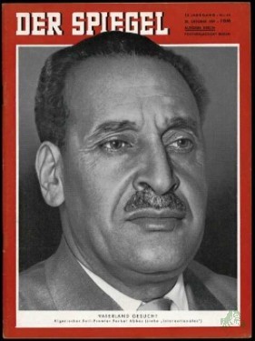 Artikelbild des Artikels “44/1959, VATERLAND GESUCHT; ALGERISCHER EXIL PREMIERT FERHAT ABBAS “