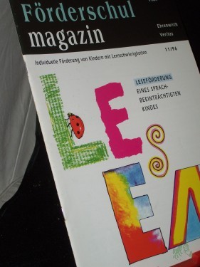 Artikelbild des Artikels “11/1996, leseförderung eines sprachbeinträchtigten Kindes “