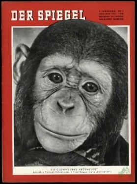 Artikelbild des Artikels “1/11/1955, Die Clowns sind Abgemeldet, Amerikas Fernseh Schimpanse J Fred Muggs “