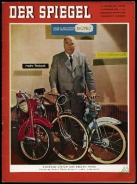 Artikelbild des Artikels “49/1958, Zweirad Union der festen Hand, Konzerngründer Odilo Burkart “