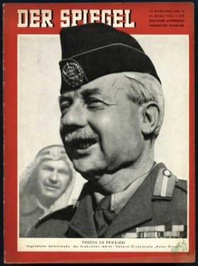 Artikelbild des Artikels “12/1956, Pascha in Pension, abgesetzter Befehlshaber der arabischen Legion, General Glubb “