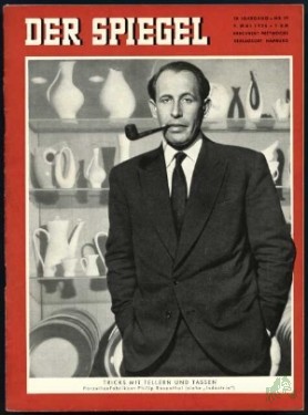 Artikelbild des Artikels “19/1956, Tricks mit Tellern und Tassen, Porzellanfabrikant Philip Rosental “