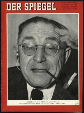 Artikelbild des Artikels “33/1956, Geschäfte mit Frauen um vierzig, Heiratsmarktforscher Adam von Redwitz “