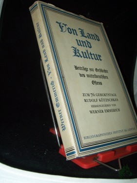 Artikelbild des Artikels “Von Land und Kultur : Beiträge zur Geschichte d. mitteldeutschen Ostens ; In gemeinsamer Arbeit mit... zum 70. Geburtstag Rudolf Kötzschkes / hrsg. v. Werner Emmerich “