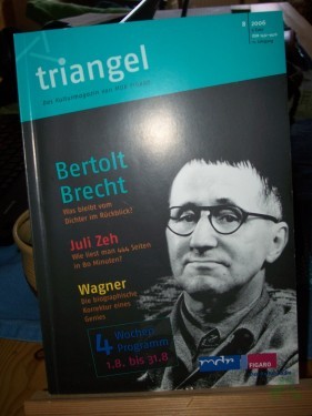 Artikelbild des Artikels “Triangel 8/2006, Bertolt Brecht “