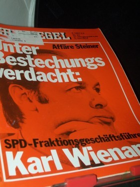Artikelbild des Artikels “24/1973, Affäre Steiner, unter Bestechungsverdacht, Karl Wienand “