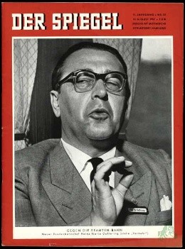 Artikelbild des Artikels “33/1957, gegen die Beamten Bahn, Neuer Bundesbahnchef Heinz Maria Oeftering “