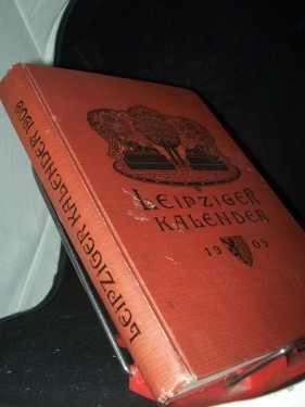 Artikelbild des Artikels “Leipziger Kalender 1909, Illustriertes Jahrbuch, Chronik, Werbung d.Zeit “