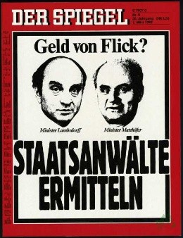 Artikelbild des Artikels “9/1982, Staatsanwälte ermitteln, geld von Flick “