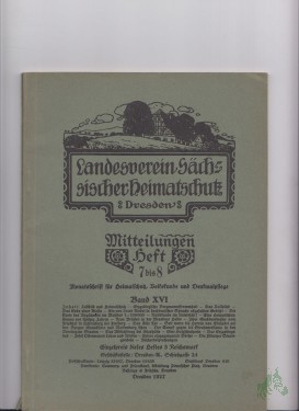 Artikelbild des Artikels “Mitteilungen Heft 7/8, Band XVI “