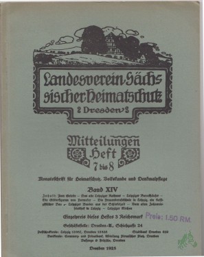 Artikelbild des Artikels “Mitteilungen Heft 7/8, Band XIV “