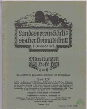 Artikelbild des Artikels “Mitteilungen Heft 5/6, Band XIV “