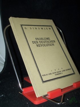 Artikelbild des Artikels “Probleme der deutschen Revolution / G. Sinowjew “