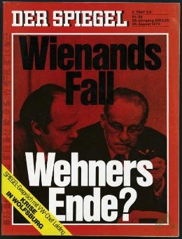 Artikelbild des Artikels “35/1974 Wienands Fall - Wehners Ende “