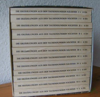 Artikelbild des Artikels “Die Erzählungen aus den Tausendundein Nächten / zum 1. Mal nach d. arab. Urtext d. Calcuttaer Ausg. aus d. Jahre 1839 übertr. von Enno Littmann “