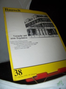 Artikelbild des Artikels “38/1978 Versuche und erste Ergebnisse “