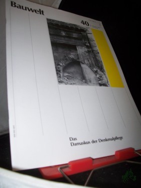 Artikelbild des Artikels “40/1986 Das Damaskus der Denkmalspflege “